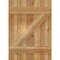 Ekena Millwork Joined Board-n-Batten Shutters w/Z-Bar, Rough Sawn Western Red Cedar, 21 1/2W x 30H, PR RBJ06Z21X030RWR - alternate 4